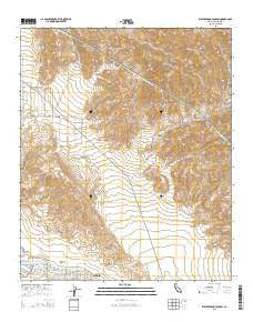 West Berdoo Canyon California Current topographic map, 1:24000 scale, 7.5 X 7.5 Minute, Year 2015