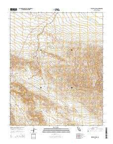 West Elk Hills California Current topographic map, 1:24000 scale, 7.5 X 7.5 Minute, Year 2015
