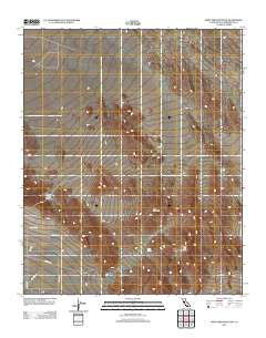 West Ord Mountain California Historical topographic map, 1:24000 scale, 7.5 X 7.5 Minute, Year 2012