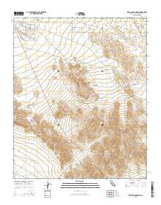 West Ord Mountain California Current topographic map, 1:24000 scale, 7.5 X 7.5 Minute, Year 2015