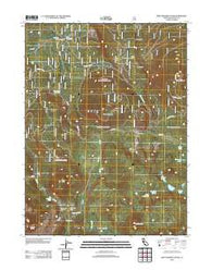 West Prospect Peak California Historical topographic map, 1:24000 scale, 7.5 X 7.5 Minute, Year 2012