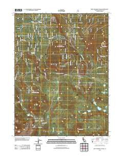 West Prospect Peak California Historical topographic map, 1:24000 scale, 7.5 X 7.5 Minute, Year 2012