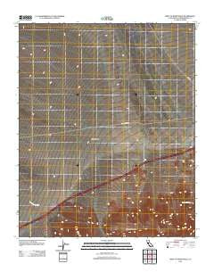 West of Blind Hills California Historical topographic map, 1:24000 scale, 7.5 X 7.5 Minute, Year 2012