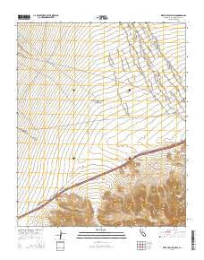 West of Blind Hills California Current topographic map, 1:24000 scale, 7.5 X 7.5 Minute, Year 2015