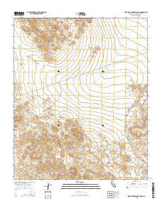 West of Budweiser Wash California Current topographic map, 1:24000 scale, 7.5 X 7.5 Minute, Year 2015