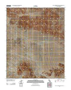 West of Drinkwater Lake California Historical topographic map, 1:24000 scale, 7.5 X 7.5 Minute, Year 2012