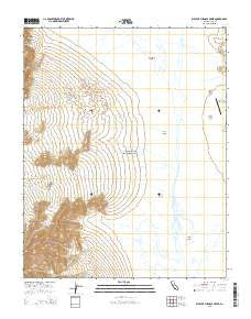 West of Furnace Creek California Current topographic map, 1:24000 scale, 7.5 X 7.5 Minute, Year 2015