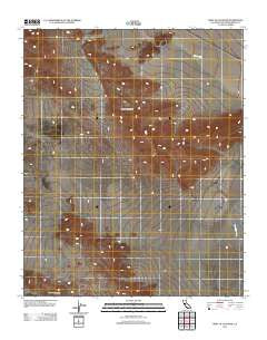 West of Glasgow California Historical topographic map, 1:24000 scale, 7.5 X 7.5 Minute, Year 2012