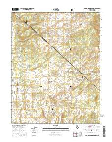 West of Huntoon Spring California Current topographic map, 1:24000 scale, 7.5 X 7.5 Minute, Year 2015