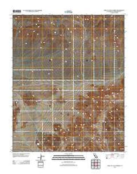 West of Leach Spring California Historical topographic map, 1:24000 scale, 7.5 X 7.5 Minute, Year 2012