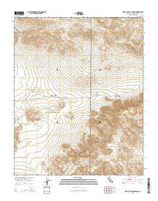 West of Leach Spring California Current topographic map, 1:24000 scale, 7.5 X 7.5 Minute, Year 2015