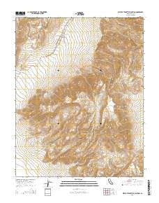 West of Teakettle Junction California Current topographic map, 1:24000 scale, 7.5 X 7.5 Minute, Year 2015