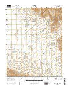 West of Ubehebe Peak California Current topographic map, 1:24000 scale, 7.5 X 7.5 Minute, Year 2015
