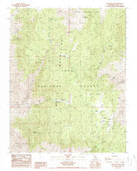 Westgard Pass California Historical topographic map, 1:24000 scale, 7.5 X 7.5 Minute, Year 1987