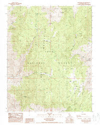 Westgard Pass California Historical topographic map, 1:24000 scale, 7.5 X 7.5 Minute, Year 1987