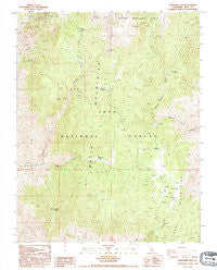 Westgard Pass California Historical topographic map, 1:24000 scale, 7.5 X 7.5 Minute, Year 1990