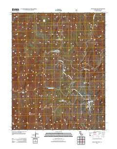 Westgard Pass California Historical topographic map, 1:24000 scale, 7.5 X 7.5 Minute, Year 2012