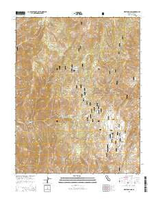 Westgard Pass California Current topographic map, 1:24000 scale, 7.5 X 7.5 Minute, Year 2015