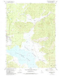 Westwood East California Historical topographic map, 1:24000 scale, 7.5 X 7.5 Minute, Year 1980