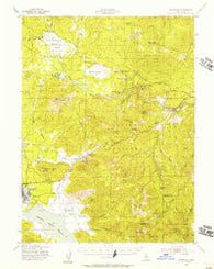 Westwood California Historical topographic map, 1:62500 scale, 15 X 15 Minute, Year 1955