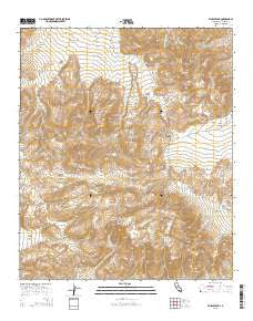 Whale Peak California Current topographic map, 1:24000 scale, 7.5 X 7.5 Minute, Year 2015