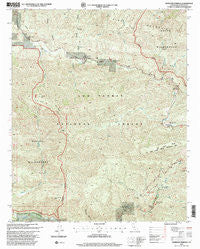 Wheeler Springs California Historical topographic map, 1:24000 scale, 7.5 X 7.5 Minute, Year 1995