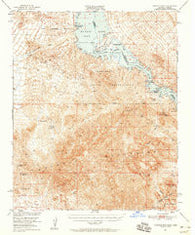 Whipple Mts California Historical topographic map, 1:62500 scale, 15 X 15 Minute, Year 1950