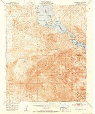 Whipple Mts California Historical topographic map, 1:62500 scale, 15 X 15 Minute, Year 1952