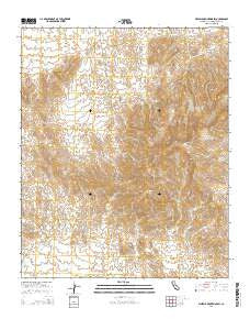 Whipple Mountains SW California Current topographic map, 1:24000 scale, 7.5 X 7.5 Minute, Year 2015