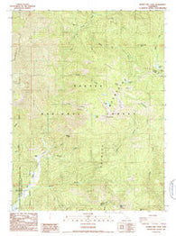 Whisky Bill Peak California Historical topographic map, 1:24000 scale, 7.5 X 7.5 Minute, Year 1986
