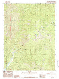 Whisky Bill Peak California Historical topographic map, 1:24000 scale, 7.5 X 7.5 Minute, Year 1986