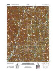 Whisky Bill Peak California Historical topographic map, 1:24000 scale, 7.5 X 7.5 Minute, Year 2012