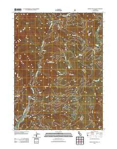 Whisky Bill Peak California Historical topographic map, 1:24000 scale, 7.5 X 7.5 Minute, Year 2012