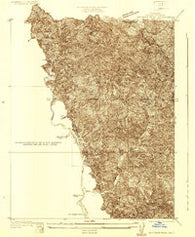 Whitaker Peak California Historical topographic map, 1:24000 scale, 7.5 X 7.5 Minute, Year 1931