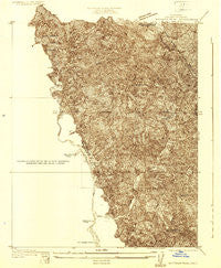 Whitaker Peak California Historical topographic map, 1:24000 scale, 7.5 X 7.5 Minute, Year 1931