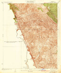 Whitaker Peak California Historical topographic map, 1:24000 scale, 7.5 X 7.5 Minute, Year 1935