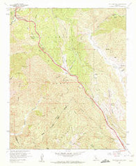 Whitaker Peak California Historical topographic map, 1:24000 scale, 7.5 X 7.5 Minute, Year 1958