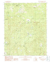 White Chief Mountain California Historical topographic map, 1:24000 scale, 7.5 X 7.5 Minute, Year 1990