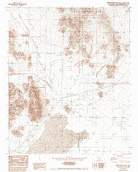 White Horse Mtn California Historical topographic map, 1:24000 scale, 7.5 X 7.5 Minute, Year 1982