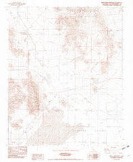 White Horse Mtn California Historical topographic map, 1:24000 scale, 7.5 X 7.5 Minute, Year 1982