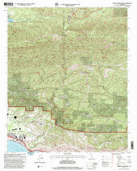 White Ledge Peak California Historical topographic map, 1:24000 scale, 7.5 X 7.5 Minute, Year 1995