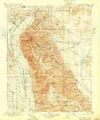 White Mountain California Historical topographic map, 1:125000 scale, 30 X 30 Minute, Year 1917