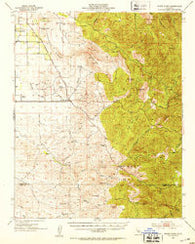 White River California Historical topographic map, 1:62500 scale, 15 X 15 Minute, Year 1952