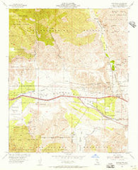 Whitewater California Historical topographic map, 1:24000 scale, 7.5 X 7.5 Minute, Year 1955