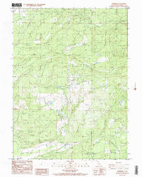 Whitmore California Historical topographic map, 1:24000 scale, 7.5 X 7.5 Minute, Year 1986