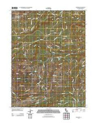 Whitmore California Historical topographic map, 1:24000 scale, 7.5 X 7.5 Minute, Year 2012