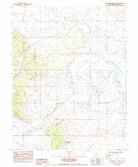 Whitmore Hot Sprs California Historical topographic map, 1:24000 scale, 7.5 X 7.5 Minute, Year 1983