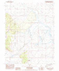 Whitmore Hot Sprs California Historical topographic map, 1:24000 scale, 7.5 X 7.5 Minute, Year 1983