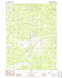 Whitmore California Historical topographic map, 1:24000 scale, 7.5 X 7.5 Minute, Year 1986