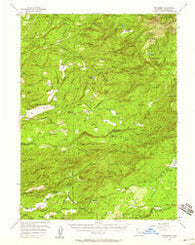 Whitmore California Historical topographic map, 1:62500 scale, 15 X 15 Minute, Year 1956